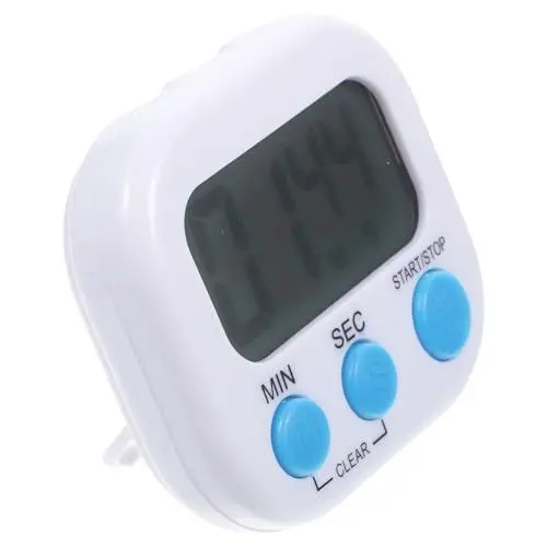 Produktbild: Gatuida Küchentimer Digitaler Timer mit Magnet Rückseite Kompakte Zeitschaltuhr für Backen Sport und Studium Einfache Bedienung Abs Material Zeitmanagement für Zuhause und Büro