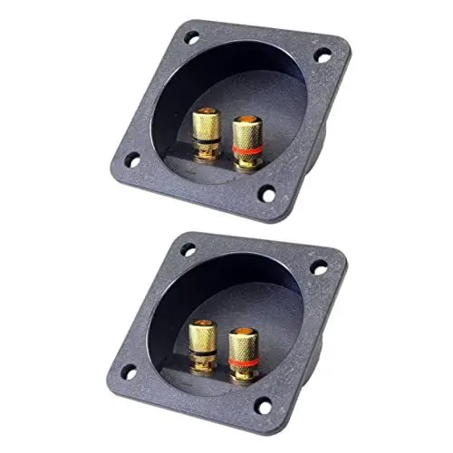 Produktbild: Gatuida 2stücke Lautsprecher Box Schraubanschluss Zubehör Quadratische Verbindung Für Lautsprecher Und Subwoofer Stabile Verbindung Für Oberflächenmontage