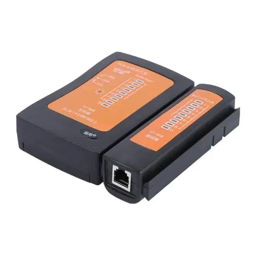 Produktbild: Gatuida Netzwerktester kabeltester kabelprüfer Twisted-Pair-Tester Kabelkontinuitätstester cable tester RJ-Tester Kabelverbindungsprüfer Kabeldurchgangsprüfer Black