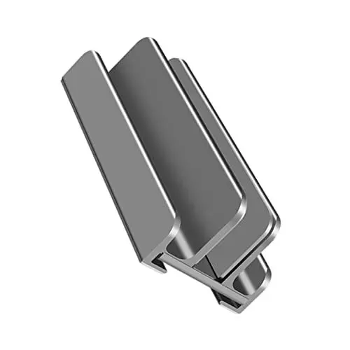 Produktbild: Gatuida Eleganter Laptopständer Aus Aluminiumlegierung Computerhalterung Verstellbarer Laptop-riser Vertikaler Schreibtischständer Grau