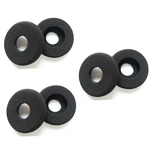 Produktbild: Gatuida 3-teiliges Paar Bequeme Schwarze Schaumstoff-ohrpolster Als Ersatz Für Sr60/sr80/sr125/sr225 Und Kopfhörer