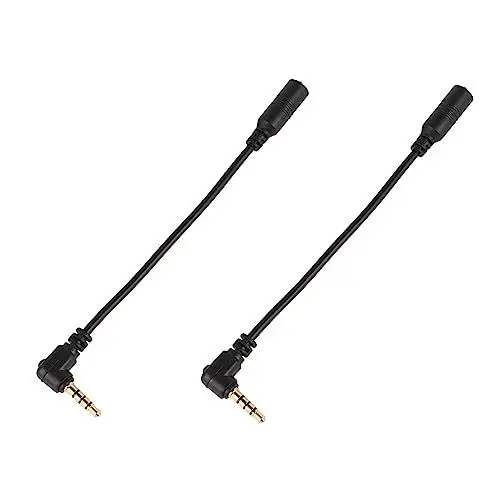 Produktbild: Gatuida Auf Adapterkabel – 3 5-mm-mikrofonadapter Für Telefon Tablet Kamera – & Geräuschfrei