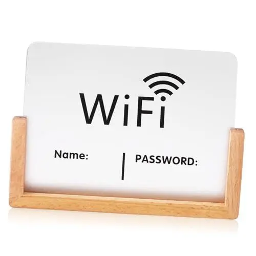 Produktbild: Gatuida Wifi-board-schild Acryl-wifi-code-anzeige für Das Vertikale Heimnetzwerk-passwortschild