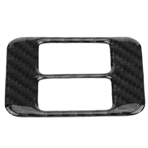 Produktbild: Gavigain Autositze Heizung Botton Trim Carbon Faser Auto Innenraum Mittelkonsole Sitze Heizung Knopf Steuerschalter Abdeckung Trim Aufkleber für 86