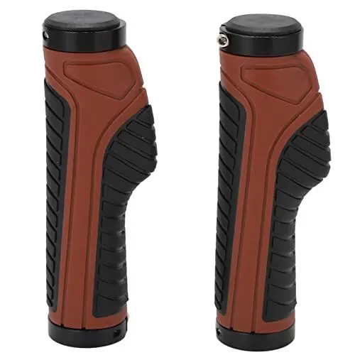 Produktbild: Gavigain Fahrradlenkergriffe, weicher, rutschfester Gummi-Handgriff, bequeme Griffabdeckung, Mountainbike-Griffe für BMX, Mountain, Beach Cruiser, Roller, Faltrad (Braun Schwarz)