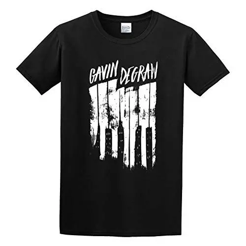 Produktbild: Gavin Degraw Piano City Mens T-Shirt Fashion Casual Unisex Black Tee XXL