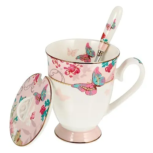 Produktbild: GAXIRE 1 Satz Kaffeetassen-Set bürotasse kaffeekanne keramikbecher tee glastasse water glasses Kelch Saft Becher Espresso Blumenteebecher Bürobecher kreativer wasserbecher Keramiktasse