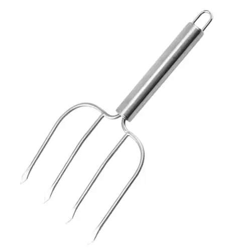 Produktbild: GAXIRE Grillgabel Truthahngabeln Grillspieß Nudelgabel Bratgabel wurfzeöt espit Fleischbratenstange Grillstäbchen draussen Grillwerkzeug Fleisch haken Spieße Steakgabel Rostfreier Stahl