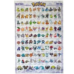 Produktbild: GB Eye Pokémon Poster, Deutsches Pokémon, 91,5 x 61 cm