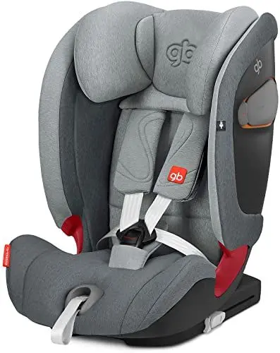 Produktbild: gb Gold Kinder-Autositz Everna-Fix, Für Autos mit ISOFIX Gruppe 1/2/3 (9-36 kg), Ab ca. 9 Monate bis ca. 12 Jahre, London Grey