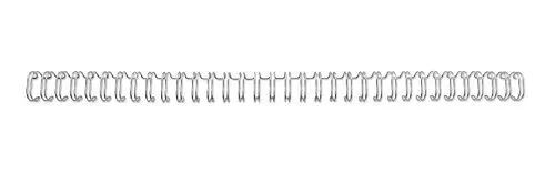 Produktbild: GBC 4400028 Binderücken Draht, A5, 24 Ringe, 8 mm, 60 Blatt, 100 Stück, silber
