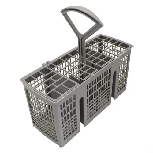 Produktbild: Gbtdoface Besteckkorb mit Griff für B* os*c*h für Si*e m*e*ns Bauknecht Geschirrspüler, Besteckkorb Käfig mit Deckel, 22,8 x 9 x 11,7 cm