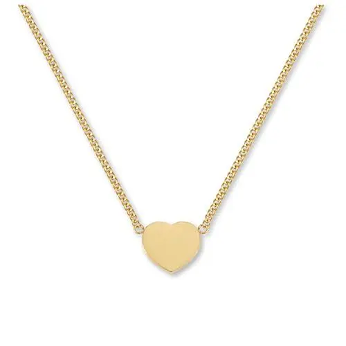 Produktbild: GD GOOD.designs Herzkette Gold für Damen - Verstellbar (42-47cm) | Vergoldete Kette mit Herz Anhänger | Halskette aus 316L Edelstahl - Valentinstag-Geschenk für Sie