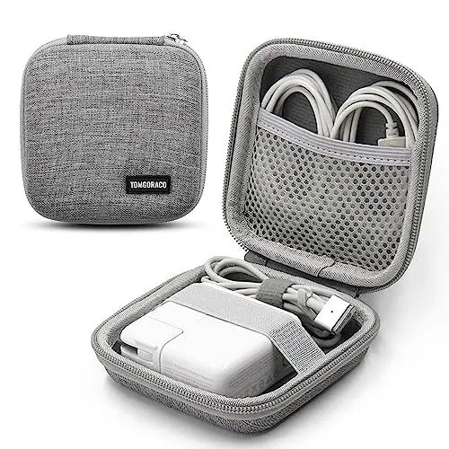 Produktbild: Gdraco Kabeltasche Reise Aufbewahrungstasche Elektronik Organizer für MacBook Air/Pro Kabel USB-Kabel SD-Karten Festplatte E-Book Kindle iPad Energienbank (Grau)