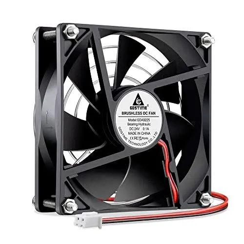Produktbild: GDSTIME 24V Computer lüfter 92mm Gehäuselüfter 92mm Lüfter 9CM PC Lüfter DC 24V bürstenloser 2000 U/min für TV Box Spielkonsole Router Empfänger Projektor