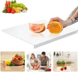 Produktbild: Geananao Acryl Schneidebretter Mit Anschlagkante für die Küchentheke, Durchsichtige Schneidematten, BPA-Free, Rutschfestes
