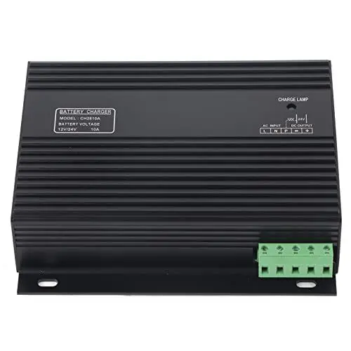 Produktbild: Gearwell 12V 24V 10A Intelligentes Batterieladegerät für Dieselgeneratoren, Generator-Generator-Batterieladegerät Intelligente Ladeausrüstung für Automobile, Motorräder