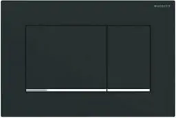 Produktbild: Geberit Sigma 30 Drückerplatte Matt Schwarz/Chrom für UP720, UP320, UP300 und UP700