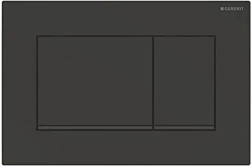 Produktbild: Geberit, Sigma30 115.883.16.1 Betätigungsplatte 2 Mengen, schwarz matt, 115883161