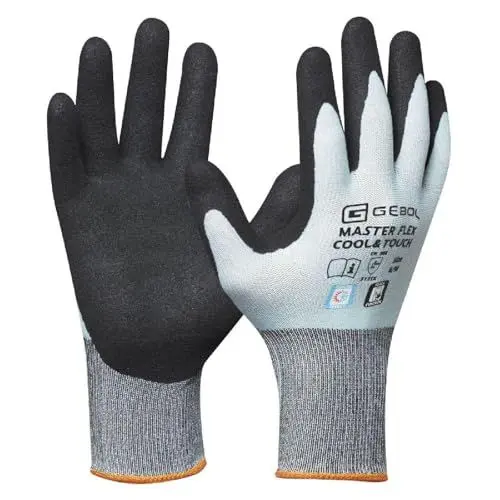 Produktbild: Gebol Master Flex Cool&Touch, 1 Paar kühlende Arbeitshandschuhe für Damen mit THERMATECH Faser gegen Schweiß, Touchscreen geeignet, atmungsaktiv, S (Gr. 7)
