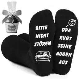 Produktbild: Geburtstag Socken Herren, Geschenke für Männer, Sinnvolle Geschenke für Opa, Opa Socken Opa Geschenke Geburtstag Geschenke für Opa, Geschenk Socken mit Spruch, Weihnachten Geschenke für Opa (OPA)