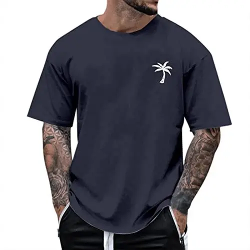 Produktbild: Männer Tshirt Sale Oversized Tshirt Herren Casual Lose Rundhals Kurzarm Sommer Mode T-Shirt Mit Los Angeles Grafik Kreativen Buchstaben Tshirt Herren Mode Bequemes Tshirt Black Friday Angebote 2022