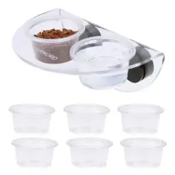 Produktbild: Gecko Futter Magnet Schale mit 6 Pack Plastik Futternapf Starke magnetische Reptilienfutter Schildkrötenfutter Chamäleon Wasser Näpfe