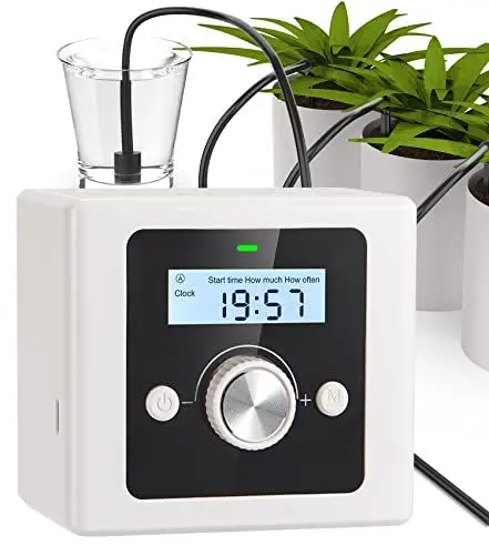 Produktbild: GedFong Automatisches Bewässerungssystem für Zimmerpflanzen, Balkon und Innenbereich, Automatische Tropfbewässerung mit Wasser-Spar-Design, Ideal als Urlaubsbewässerungssystem