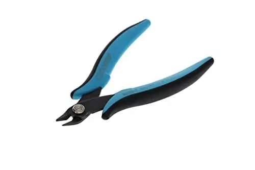 Produktbild: GEDORE 1829017 Miniatur Elektronik-Seitenschneider für 1,3 mm Kupferdraht, Stahl, Schwarz/Blau