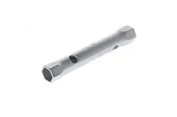 Produktbild: GEDORE Doppelsteckschlüssel, 17 + 19 mm, 6-kant, 155 mm lang, Werkzeug für Muttern KFZ, 26 R 17x19, Stahl verchromt