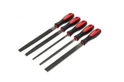 Produktbild: GEDORE red Feilensatz, 5-teilig, Spezialstahl, Inkl. Kunststofftasche, 2-Komponenten-Griff, Rot/Schwarz