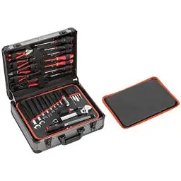 Produktbild: GEDORE red Werkzeugkoffer, Set 138-teilig, gefüllt, Werkzeug für Hand- und Heimwerker, im Aluminiumkoffer, R46007138