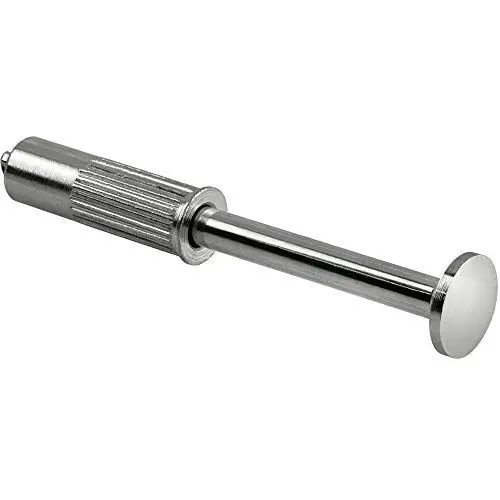 Produktbild: GedoTec Kleiderlüfter Schrank Garderobenhaken zum Einbohren Kleiderhaken Metall Kleiderbügelhalter ausziehbar | Garderobenbügel Ø 14 x 120 mm | 1 Stück - Design Einbau-Haken verchromt zum Einlassen