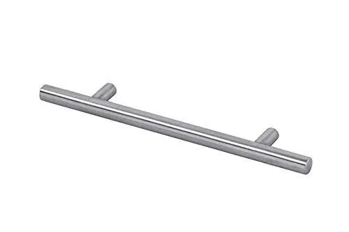 Produktbild: GedoTec Schubladengriff Küche Möbelgriff Edelstahl matt gebürstet - LUNA | Relinggriff Ø 12 mm | BA 640 mm | Stangengriff für Schrank-Türen & Schubladen | 1 Stück - Schrankgriff rund mit Schrauben