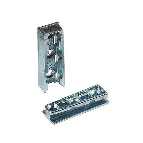 Produktbild: Gedotec 10x Möbelverbinder Schrankverbinder Metall | Korpusverbinder verdeckt SOLID 2-teilig | Massive Tragkraft: 250 kg | Profi Holzverbinder unsichtbar | Einhänge-Verbinder für Bett & Möbel