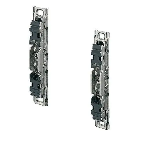 Produktbild: Gedotec Aventos Frontbefestigung-Set für Aventos HS - HL - HK Fronthalter | Blum 20S4200 | Stahl vernickelt | Halterung für Holzfronten & Alu-Rahmen breit | 2 Stück - Befestigung für Möbel-Klappen