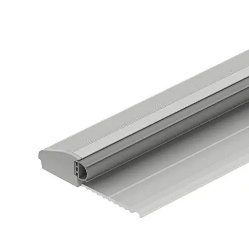 Produktbild: Gedotec Bodenschwelle | Türbodendichtung Aluminium | 1 Stück | CCE Übergangsprofil mit Anschlag Länge: 840 mm | Alu silber eloxiert | Haus-Türschwelle mit Dichtung | Türdichtschiene mit Gummi