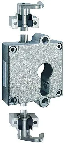 Produktbild: Gedotec Drehstangenschloss Schrank-Möbelschloss - RENO+ | Aufschraubschloss vernickelt | Möbelzylinder-Schloss Dornmaß: 40 mm | Riegelschloss für PZ-Zylinder | 1 Stück - Zylinderschloss für Drehtüren