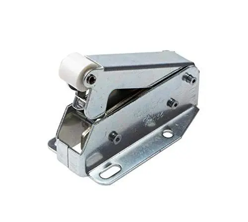 Produktbild: Gedotec Federschnapper MINI-QUICK Automatik Druckverschluß Türverschluss Möbel-Schnäpper | Stahl vernickelt | Federschnapp-Verschluss zum Schrauben | 1 Stück - Druck-Öffner für Schubladen & Schränke