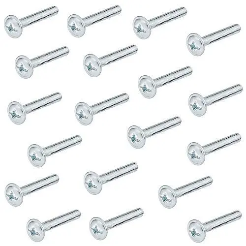 Produktbild: Gedotec Gewindeschrauben M4 Griffschrauben für Schubladengriffe & Knöpfe - H10644 | Gewinde M4 x 30 mm | Möbelgriff-Schrauben für Küche & Schranktüren | Stahl verzinkt | 25 Stück - Möbelschrauben