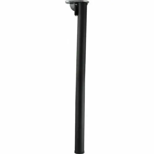 Produktbild: Gedotec Metall Tischbeine klappbar Tischfüße schwarz Möbelfüße höhen-verstellbar - Modell Rondella - Höhe 705 mm - Fußrohr Ø 50 mm - 1 Stück - Klapptisch-Beine zum Schrauben für Tischplatten
