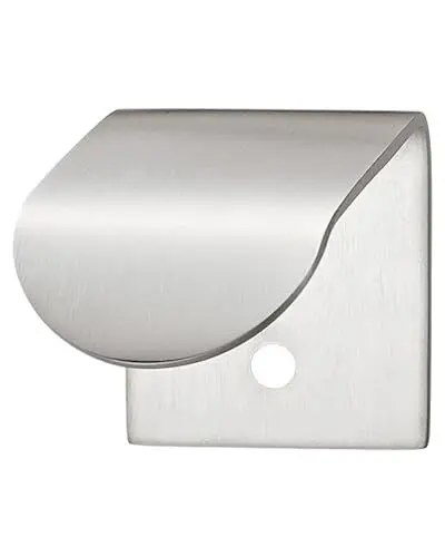 Produktbild: Gedotec Möbelgriff Edelstahl Kantengriff Spiegel-Schrankgriff - H10128 | Lochabstand: 12 mm | Edelstahl matt gebürstet | Möbelbeschläge | 1 Stück - Design Ziehgriff für Schranktüren & Küchen