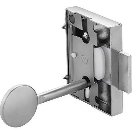 Produktbild: Gedotec Möbelschloss 25 mm Schubladen-Schloss SET für Möbel | Stahl vernickelt | Kastenschloss links - rechts verwendbar | MADE IN GERMANY | 1 Stk - für Aufschraubschloss Schranktüren & Möbeltüren