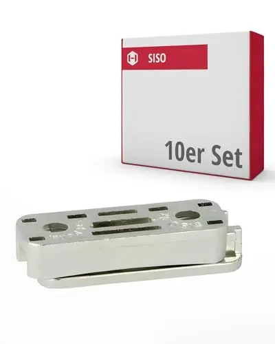 Produktbild: Gedotec Möbelverbinder Metall 10 Paar Schwalbenschwanz Verbinder, Korpusverbinder Betten, unsichtbare Balkenverbinder für Tische, Trennwände, Tragkraft bis 250 kg, Holzverbinder unsichtbar