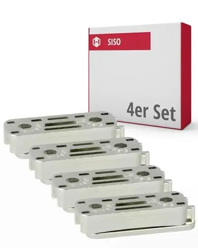 Produktbild: Gedotec Möbelverbinder Metall 4 Paar Schwalbenschwanz Verbinder, Korpusverbinder Betten, unsichtbare Balkenverbinder für Tische, Trennwände, Tragkraft bis 250 kg, Holzverbinder unsichtbar
