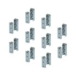 Produktbild: Gedotec Möbelverbinder aus Metall verdeckt | 10 Set Korpusverbinder | Bettverbinder SOLID | Einhänge-Verbinder Beschlag für Betten, Möbel & Metallbau | Tragkraft bis 250 kg | Holzverbinder unsichtbar