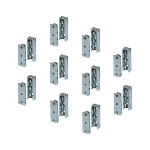 Produktbild: Gedotec Möbelverbinder aus Metall verdeckt | 10 Set Korpusverbinder | Bettverbinder SOLID | Einhänge-Verbinder Beschlag für Betten, Möbel & Metallbau | Tragkraft bis 250 kg | Holzverbinder unsichtbar