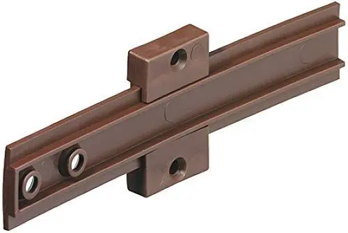 Produktbild: Gedotec Schleppscharnier Kühlschrank-Scharnier Türscharnier für Einbaukühlschränke hinter Möbeltüren - H10407 | Kunststoff braun | Möbelscharnier mit Schrauben | 1 Stück - Türband für Gefrierschränke