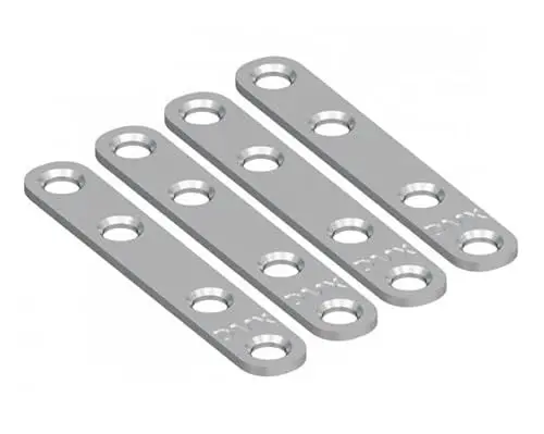 Produktbild: Gedotec Schwerlast Flachverbinder Metall | 20 Stk Möbelverbinder 80 mm | flache Lochplatte zum Verbinden und Verstärken | Verbindungsplatte Metall flach Holzverbinder - universal Platte