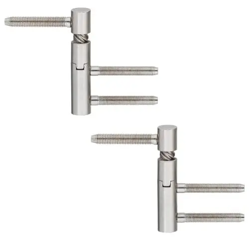 Produktbild: Gedotec Türscharnier Zimmertür Einbohrband steigend Türband Variant 5450 | Anschlag: DIN rechts | Tragkraft bis 40 kg | Metall vernickelt | MADE IN GERMANY | 2 Stück - Scharnier Innentüren & Holztüren